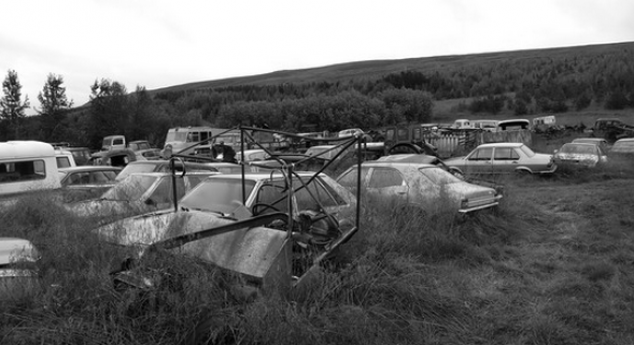 Carcasses de voitures en Islande