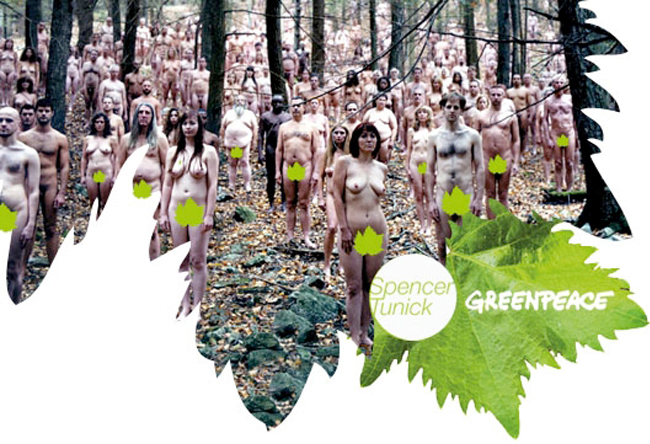 Greenpeace et Spencer Tunick