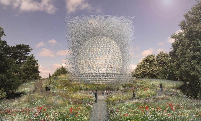 Installation « The Hives » de Wolfgang Buttress aux Jardins Botaniques royaux de Kew