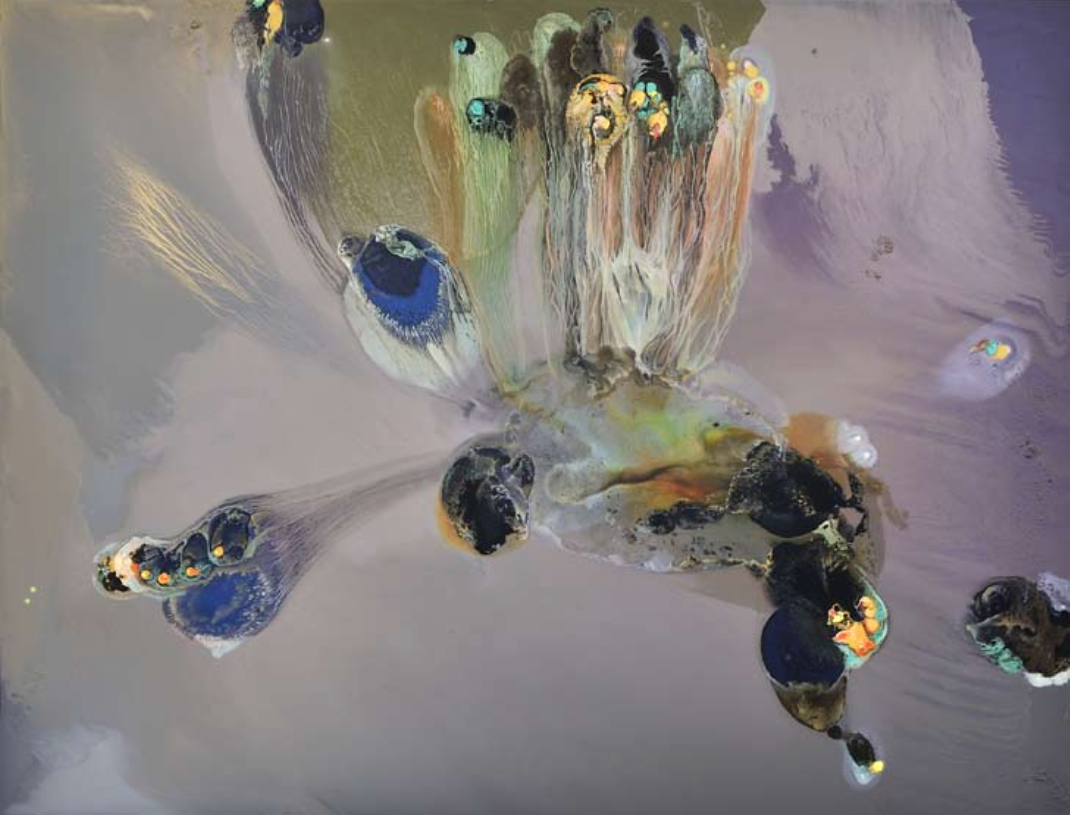 Lionel Sabatté, Infusion d’avril, 2015. Huile sur toile, 230 x 300 cm. Courtesy de l’artiste.